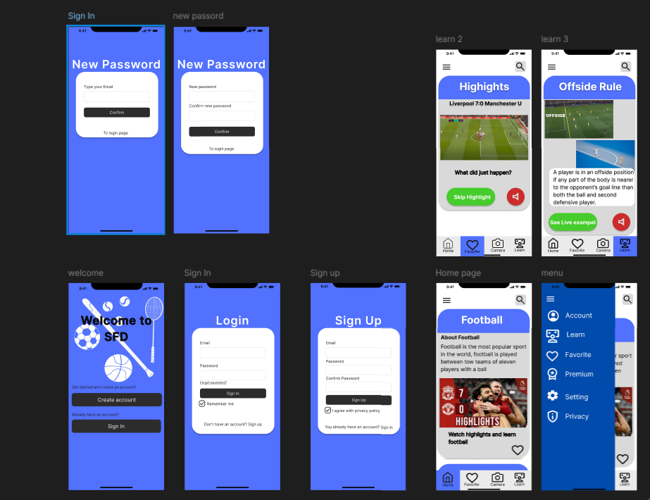Figma UI kit preview